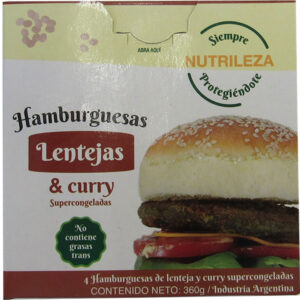 Medallón lenteja Nutrileza caja 360 g.