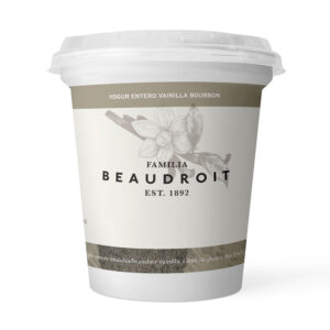 Yogur entero Familia Beaudroit con vainilla pote 400 g.
