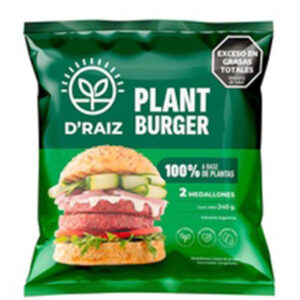 D raiz Plant Burger 2 uni 120 g.