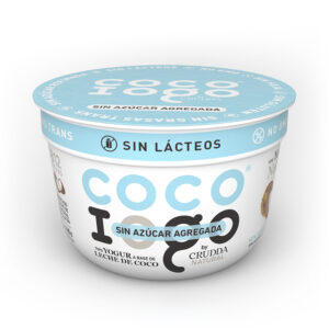 Yogur vegano natural sin azucar Cocoiogo pote 160 g.