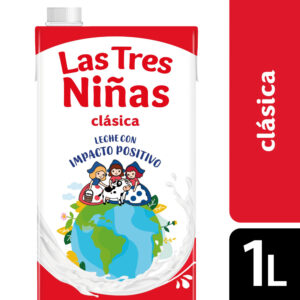 Leche entera larga vida Las tres niñas 1 l.