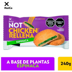 Medallón relleno espinaca Not chicken 240 g.