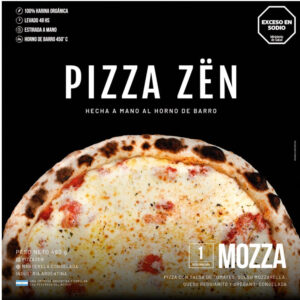Pizza congelada Zen de mozzarella en caja 490 grs