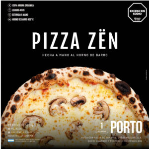 Pizza congelada Zen de portobello en caja 520 grs