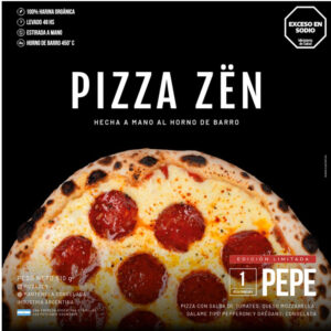 Pizza congelada Zen de peperoni 510 grs