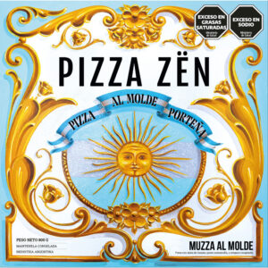 Pizza de muzzarella porteña al molde Zen en caja 800 grs