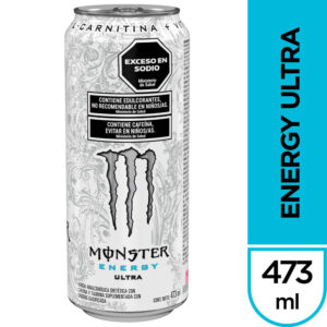 Bebida energizante sin azúcar Monster energy en lata 473 cc.