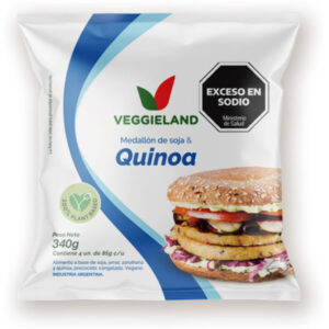 Medallón de soja y quinoa Veggieland 4 uni