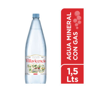Agua mineral con gas Villavicencio 1,5 lts