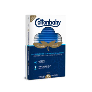 Hisopos de algodón Cottonbaby estuche 75 uni