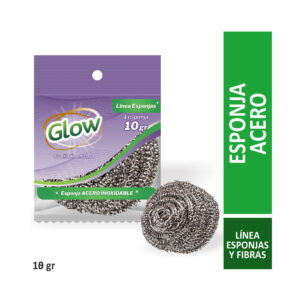 Esponja de acero Glow 10 grs x 1 uni